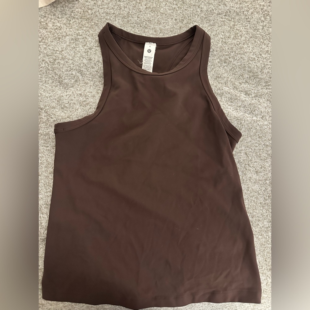 NBW Brown Lululemon Align Razorback Top